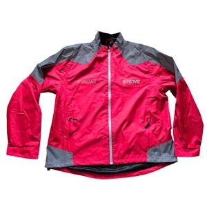 PROVIZ Nightrider Reflective Cycling Jacket Red Gray UK20 EU48 US16 Women's